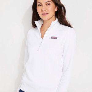Vineyard Vines White Quarter-Zip